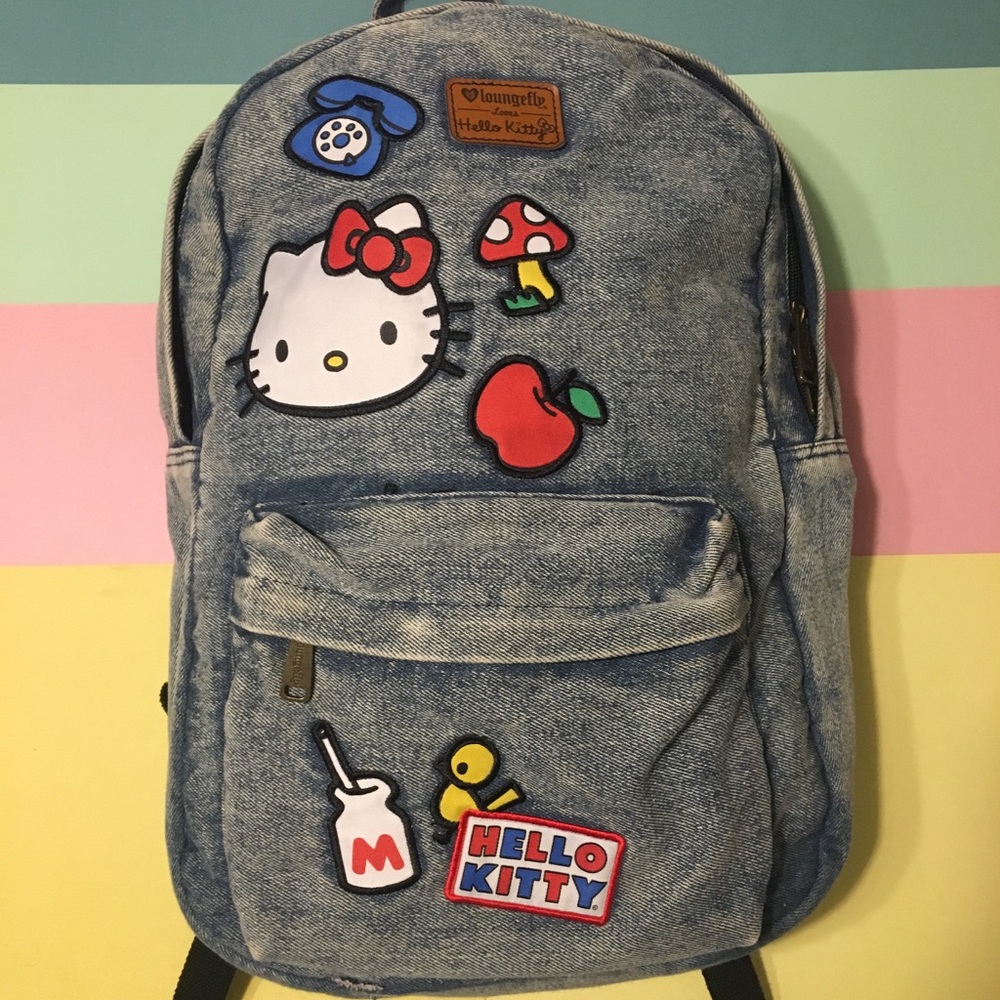 Loungefly Hello Kitty Denim Backpack